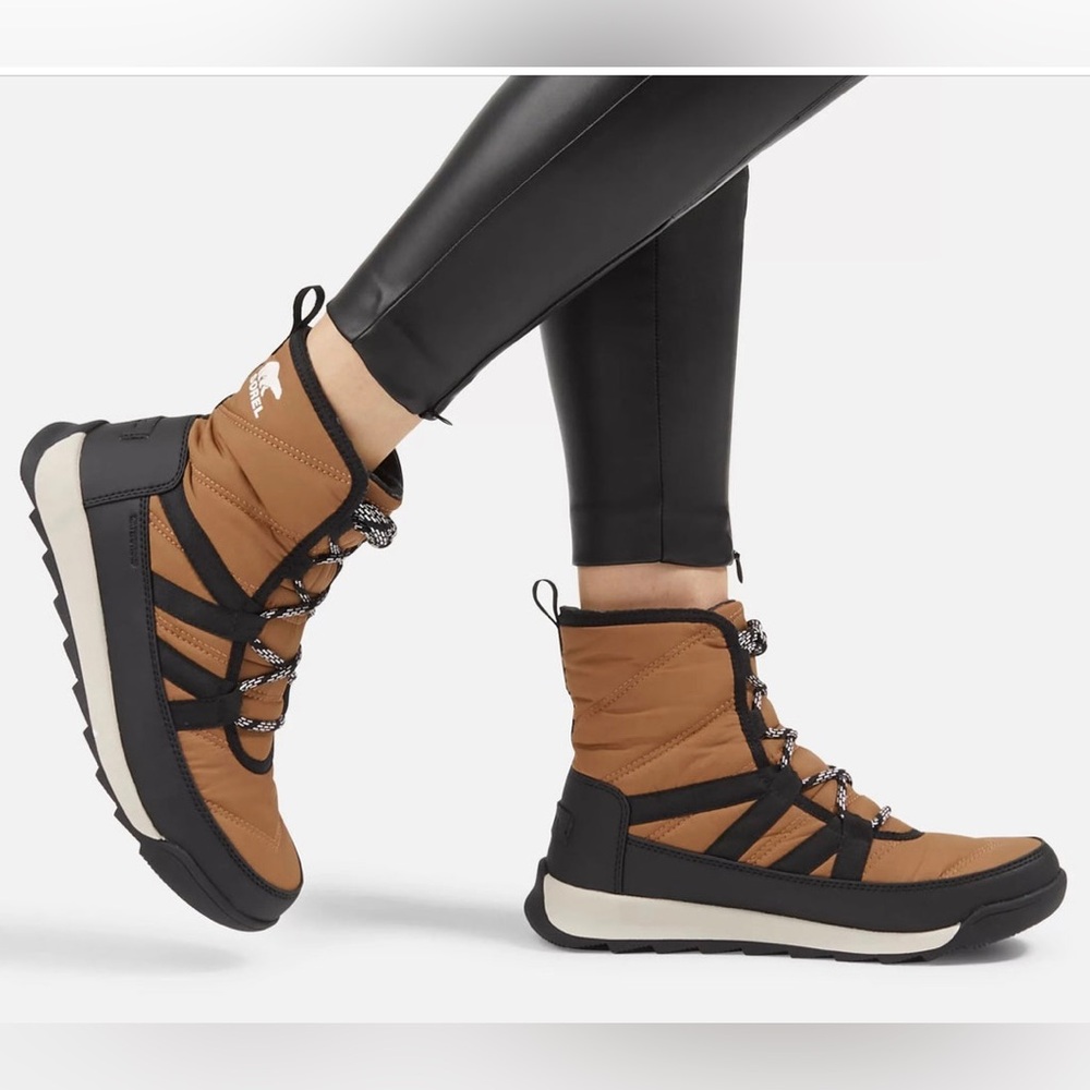 Sorel - Whitney winter snow boot in elk (tan and black)